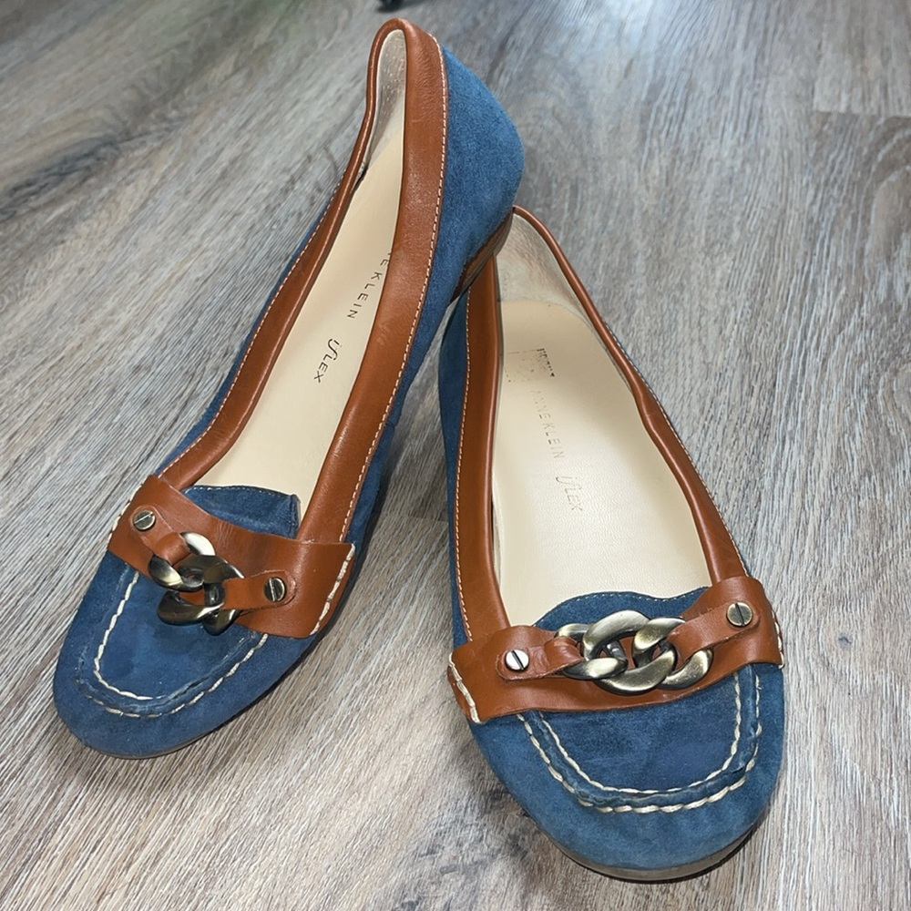 Anne Klein iFlex Leather Loafers Size 6.5